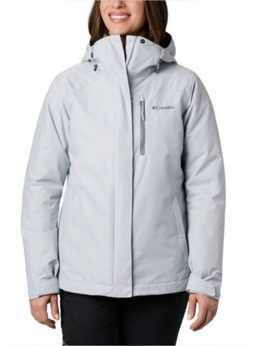 Columbia Omni-Tech 3-in-1 Winter Ski Jacket Coat Gray Waterproof Women XS